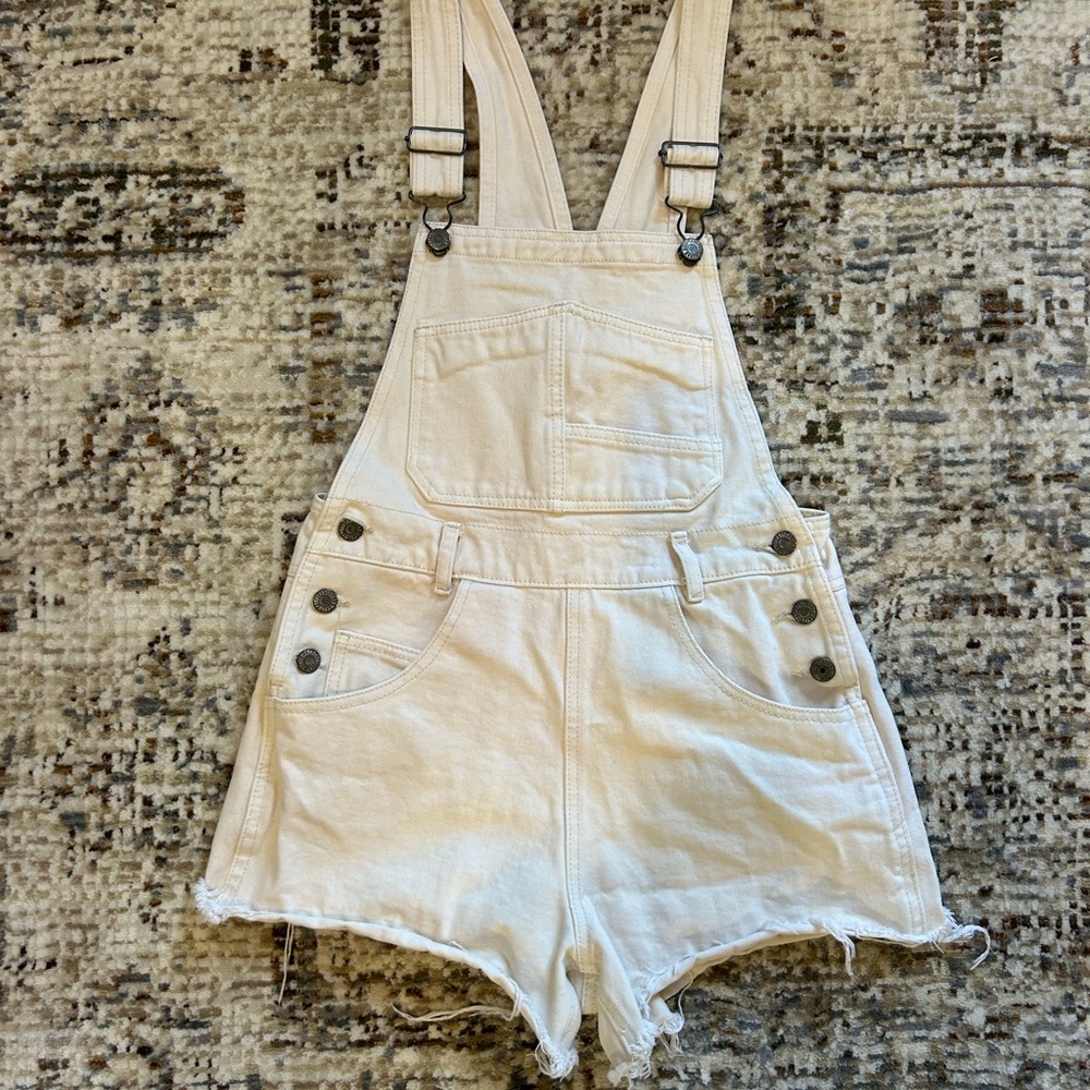 J. Galt Cream Denim Overalls